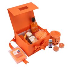 BodyHerbals Orange Bath & Body Care Gift Set For Women And Men, Set Of 7 Pcs