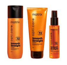Matrix Opti.Care Professional Smooth Straight Anti-frizz Shampoo, Conditioner & Serum Kit