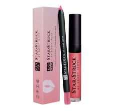2PC Lip Kit Lip Gloss & Liner Pink Peony