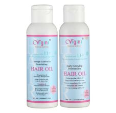 Natural Early Anti Greying Prevention Hair Oil + Damage Control Repair Restore Nourishing Regrowth Shine Hair Oil