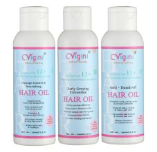 Damage Control & Nourishing Hair Oil + Early Greying Prevention Hair Oil + Anti - Dandruff Hair Oil