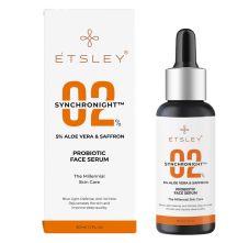 Etsley 2% Synchronight, 5% Aloevera & Saffron Extract Face Serum, 30ml