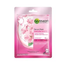 Garnier Skin Naturals, Sakura White, Face Serum Sheet Mask (Pink), 32gm