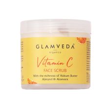 Glamveda Vitamin C Brightening & Anti Blemish Face Scrub, 100gm