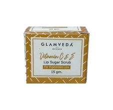 Glamveda Vitamin C & E Lightening Lip Sugar Scrub, 15gm