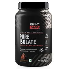 GNC AMP Pure Isolate Whey Protein Powder - Chocolate Frosting, 1kg