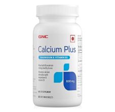 GNC Calcium Plus 600 mg with Magnesium and Vitamin D3, 180 Tablets