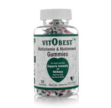 HealthBest VitObest Multivitamin & Multimineral Gummies - Mix-Fruit Flavor, 30 Gummies 