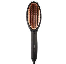 Ikonic Luxure Hair Straightener Hot Brush - Black, 1pc
