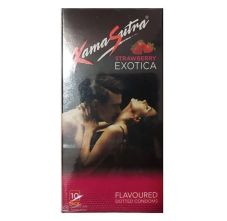 KamaSutra Exotica Strawberry Flavoured Dotted Condom, 10 Pieces