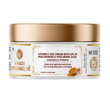Khadi Organique Chamomile & Turmeric Vitamin C Day Cream With Spf 30, 50gm