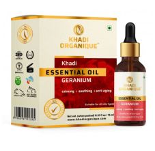 Khadi Organique Geranium Essential Oil, 15ml