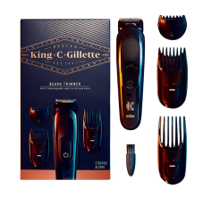 King C. Gillette Cordless Menâ€™s Beard Trimmer Kit with Lifetime Sharp Blades and 3 Interchangeable Combs