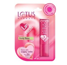 Lotus Herbals Lip Lush Tinted Lip Balm SPF 20 - Rosy Rose Blush, 4gm