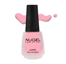 Non UV Gel Nail Enamel Pink Lacy Matte - M01