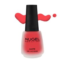 Non UV Gel Nail Enamel Neon Pink Matte - M03