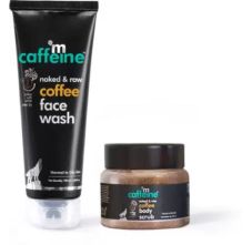 De Tan Coffee Face Wash With Dirt & Tan Removal Coffee Mini Body Scrub