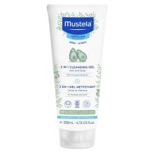 Mustela 2 in 1 cleansing gel with avocado, 200ml