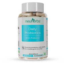 Neuherbs Daily Probiotics with Prebiotic, 60 Capsules