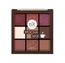Nicka K Nine Color Eyeshadow Palette, Mocha Mix, 11.7gm