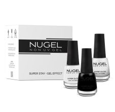 NUGEL 3 In 1 Combo 06 Quick Dry Gel Finish Nail Paint - Classic Manicure, Nail Kit, 39ml