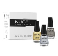 NUGEL 3 In 1 Combo 17 Quick Dry Gel Finish Nail Paint - Festival Collection, Nail Kit, 39ml
