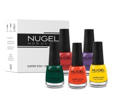 NUGEL 5 In 1 Combo 20 Quick Dry Gel Finish Nail Paint -  Back To Disco, Nail Kit, 65ml