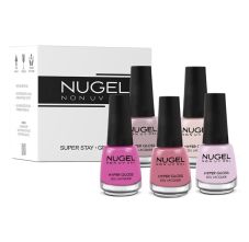 5 In 1 Combo 22 Quick Dry Gel Finish Nail Paint Kit - Pink Parade Pink Parade