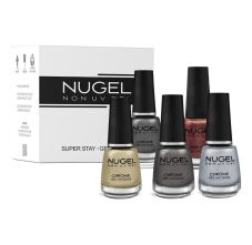 5 In 1 Combo 26 Quick Dry Gel Finish Nail Paint Kit - Metal Collection Metal Collection