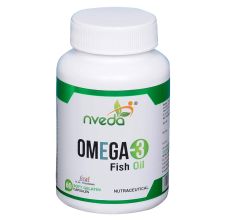 Nveda Omega 3 Fish Oil - 1000mg Omega 3, 60 Softgelatin Capsules