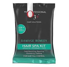 O3+ Damage Remedy Hair Spa Kit with Argan Oil for Hair Fall Control, 70gm