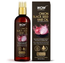 WOW Skin Science Onion Black Seed Hair Oil With Comb Applicator