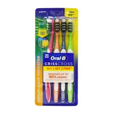 CrissCross Anti Plaque Indicator Toothbrush - Soft, Assorted