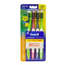 CrissCross Anti Plaque Indicator Toothbrush - Medium, Assorted