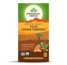 Organic India Tulsi Ginger Turmeric, 25 Tea Bags