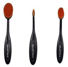 Supple Oval Makeup Brushes Set - 3
