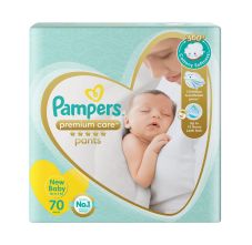 Pampers Premium Care New Baby - 70 Diaper Pants, 70 Pcs