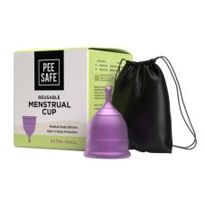 Reusable Menstrual Cup with Medical Grade Silicone for Women Large