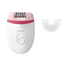 Bre235 Corded Compact Epilator (White And Pink) For Gentle Hair Removal