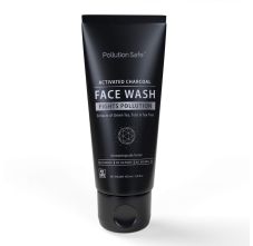 Pollution Safe Activated Charcoal Face Wash Goodness of Green Tea and Tulsi, 100 ML