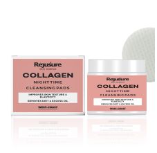 Rejusure Collagen Night Time Cleansing Pads Improves Skin Texture, 50 Pads