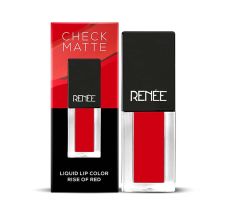 Renee Cosmetics Check Matte Liquid Lip Color Rise of Red, 2.5ml