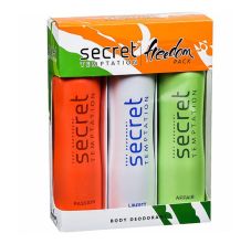 Secret Temptation Freedom Pack Body Deodorant, 450ml - Pack Of 3