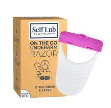 Self Lub On The Go Underarms Razor for Instant Pain Free Hair Removal, 5 Razors