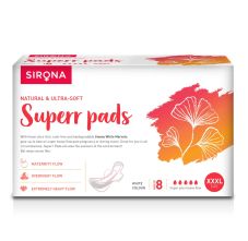 Sirona Natural Ultra Soft Superr Pads - 8 Pads (420mm)