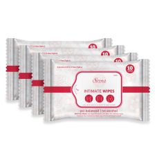 Sirona Intimate Wet Wipes - 40 Wipes (4 Pack - 10 Wipes Each)
