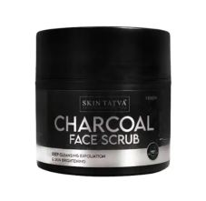 Skin Tatva Charcoal Face Scrub For Tan Removal & Glowing Skin, 100gm