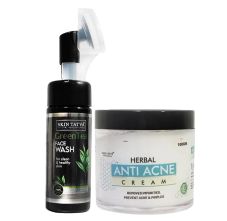Green Tea Foaming Face Wash & Anti Acne Cream