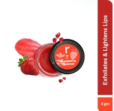 Rivona Naturals Strawberry Lip Scrub with Niacinamide for Depigmentation and Chapped Lips | 8gm