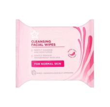 Superdrug Essential Facial Cleansing Wipes For Normal Skin, 25 Wipes